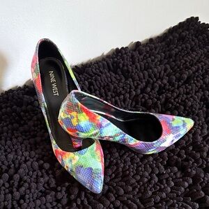 Nine West Vibrant Multicolor Heels